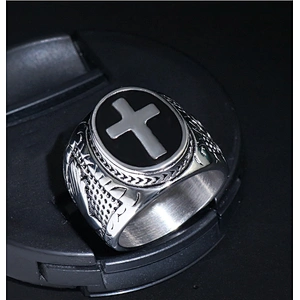 Jesus Cross Ring large jewelry factory,OEM/ODM Jewelry Trade processing customized,Wholesale jewelry manufacturer