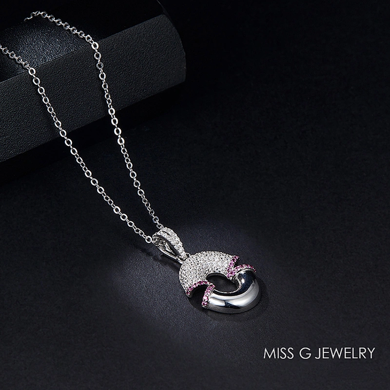 S925 Silver Pendant New Type Characteristic Suture Zircon Mosaic Jewelry Silver Jewelry Factory Direct Selling