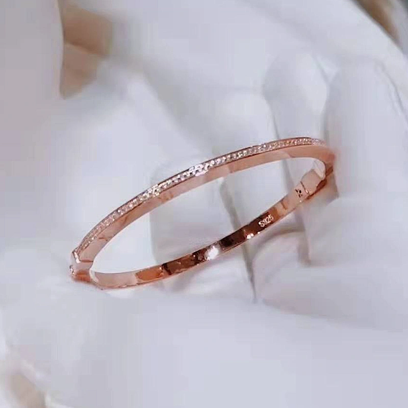 Fashion Bracelet Rose Gold Bracelet large jewelry factory,OEM/ODM Jewelry Trade processing customized,Wholesale jewelry manufacturer