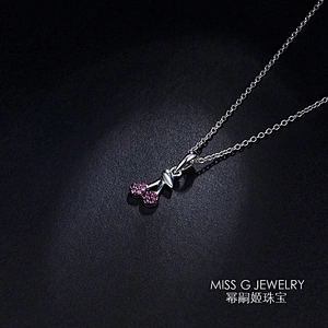 silver chain simple engagement Pendant OEM/ODM Jewelry Trade processing customized,Wholesale jewelry manufacturer
