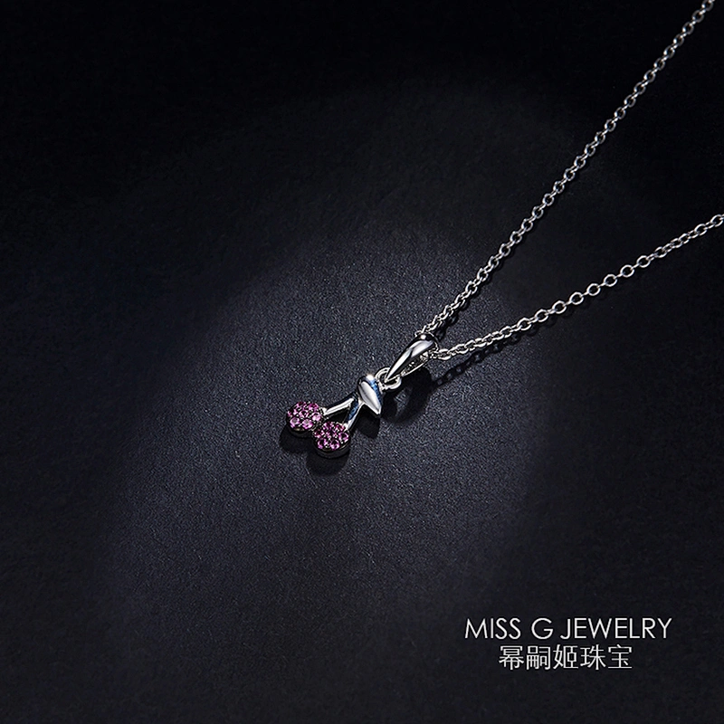 silver chain simple engagement Pendant OEM/ODM Jewelry Trade processing customized,Wholesale jewelry manufacturer