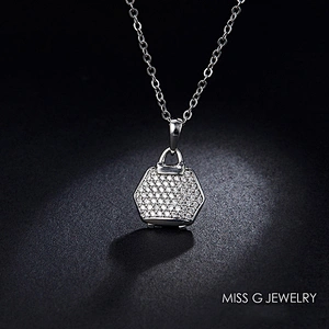 Hot-selling fashion small package zircon pendant jewelry manufacturers wholesale S925 Silver Pendant processing customization