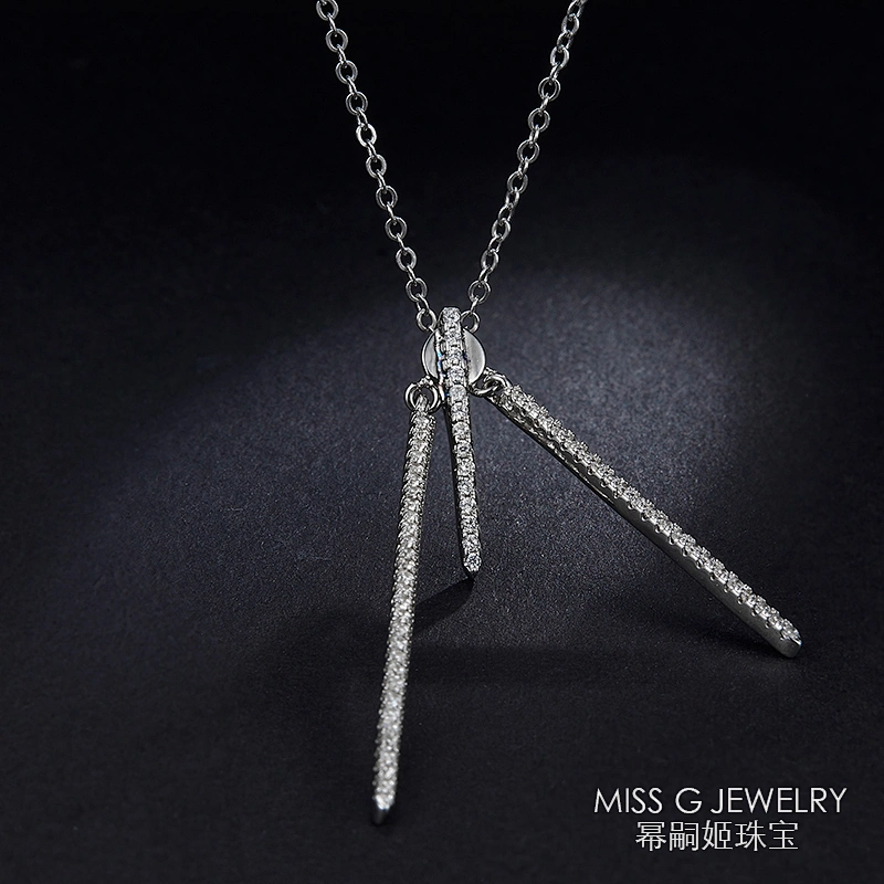 S925 Silver pendant personalized zircon necklace pendant jewelry factory custom direct sales