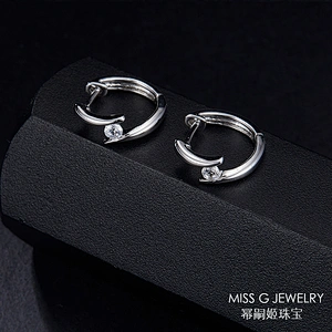 S925 Tremella nail round drill Fashion Earrings large jewelry factory,OEM/ODM Jewelry Trade processing customized,Wholesale jewelry manufacturer