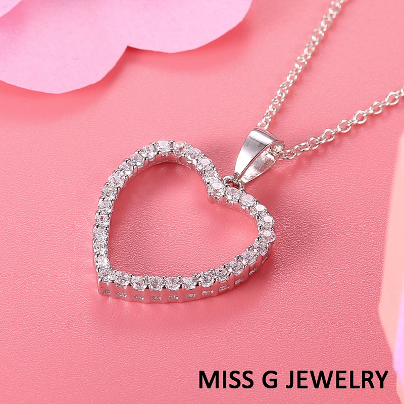 Female engagement Pendant Heart-shaped Pendant large jewelry factory,OEM/ODM Jewelry Trade processing customized,Wholesale jewelry manufacturer