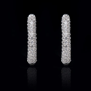 Embedded Zircon Earrings large jewelry factory,OEM/ODM Jewelry Trade processing customized,Wholesale jewelry manufacturer