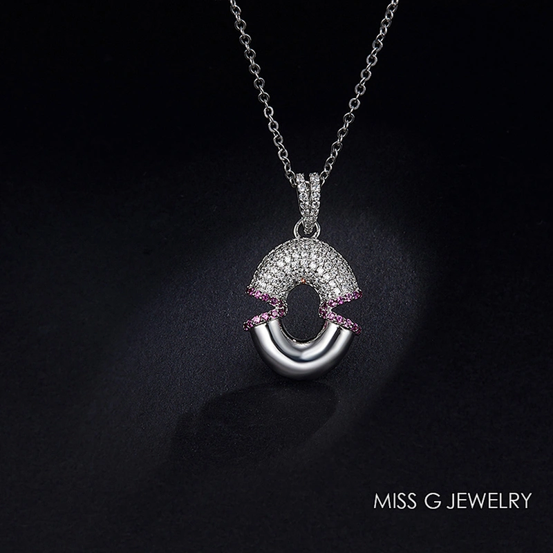 S925 Silver Pendant New Type Characteristic Suture Zircon Mosaic Jewelry Silver Jewelry Factory Direct Selling