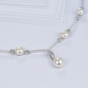 Pearl Necklace 925 Pearl Necklace personality processing custom wholesale jewelry factory,Fashion Necklace