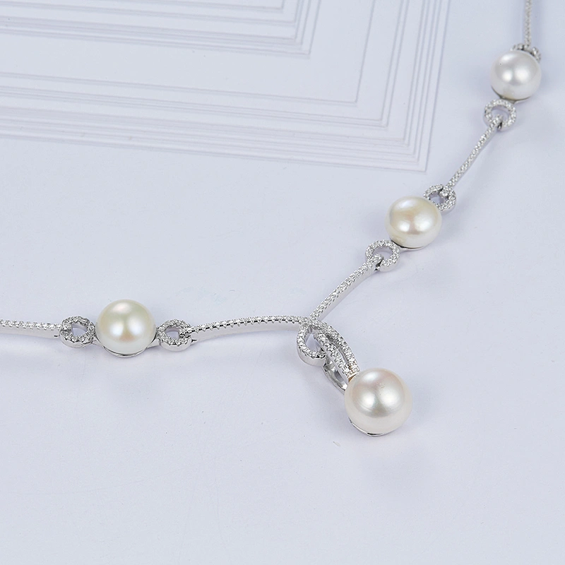 Pearl Necklace 925 Pearl Necklace personality processing custom wholesale jewelry factory,Fashion Necklace