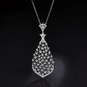 Diamond necklace large jewelry factory,OEM/ODM Jewelry Trade processing customized,Wholesale jewelry manufacturer