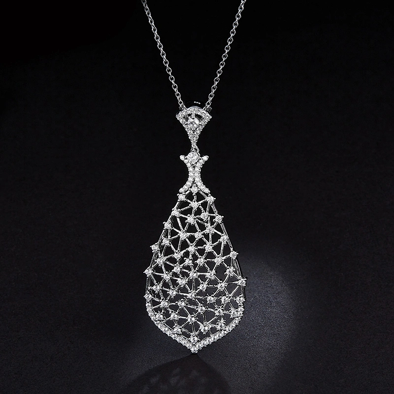 Diamond necklace large jewelry factory,OEM/ODM Jewelry Trade processing customized,Wholesale jewelry manufacturer