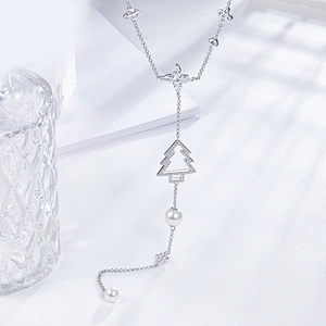 Pearl Zircon Necklace large jewelry factory,OEM/ODM Jewelry Trade processing customized,Wholesale jewelry manufacturer