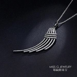 Trendy and long style tassels Pendant Necklace Pendant