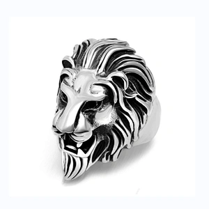 Lion Head Ring mens rings large jewelry factories, OEM/ODM jewelry trade processing customized, jewelry wholesale manufacturers
