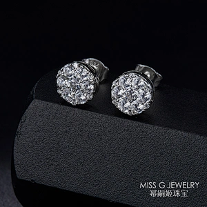 S925 Tremella Nail Jewelry Earrings large jewelry factory,OEM/ODM Jewelry Trade processing customized,Wholesale jewelry manufacturer