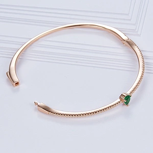 Fashion bangle,925 sterling silver,Inlay zircon,Wholesale jewelry manufacturer