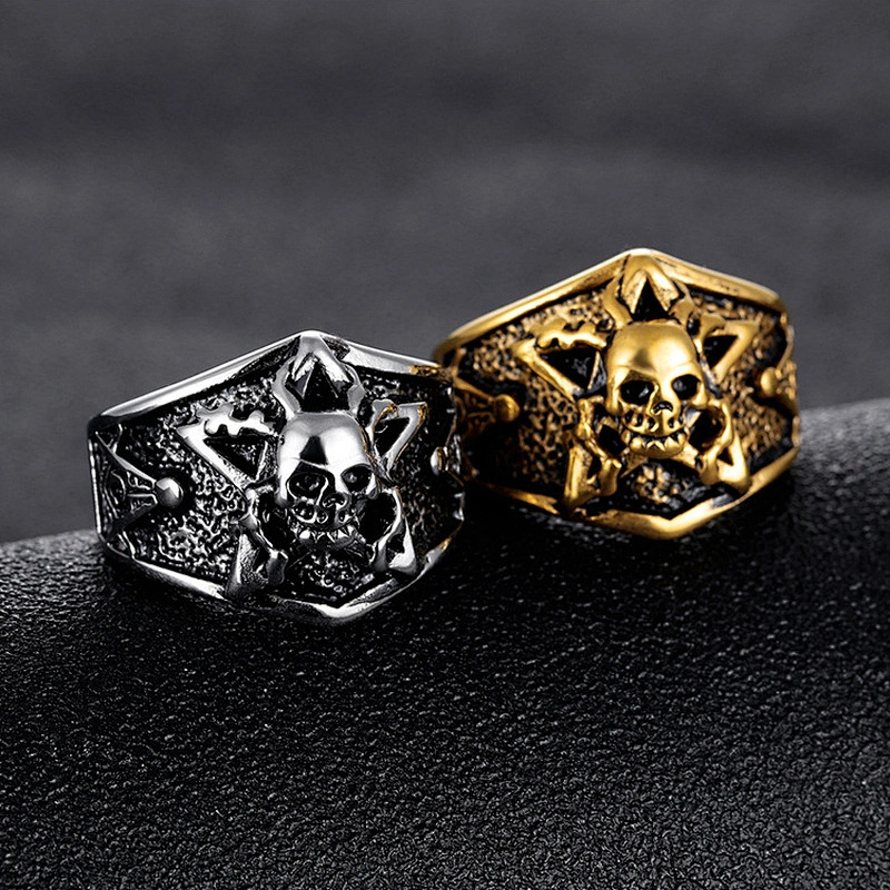 skull ring mens  rings large jewelry factory,OEM/ODM Jewelry Trade processing customized,Wholesale jewelry manufacturer