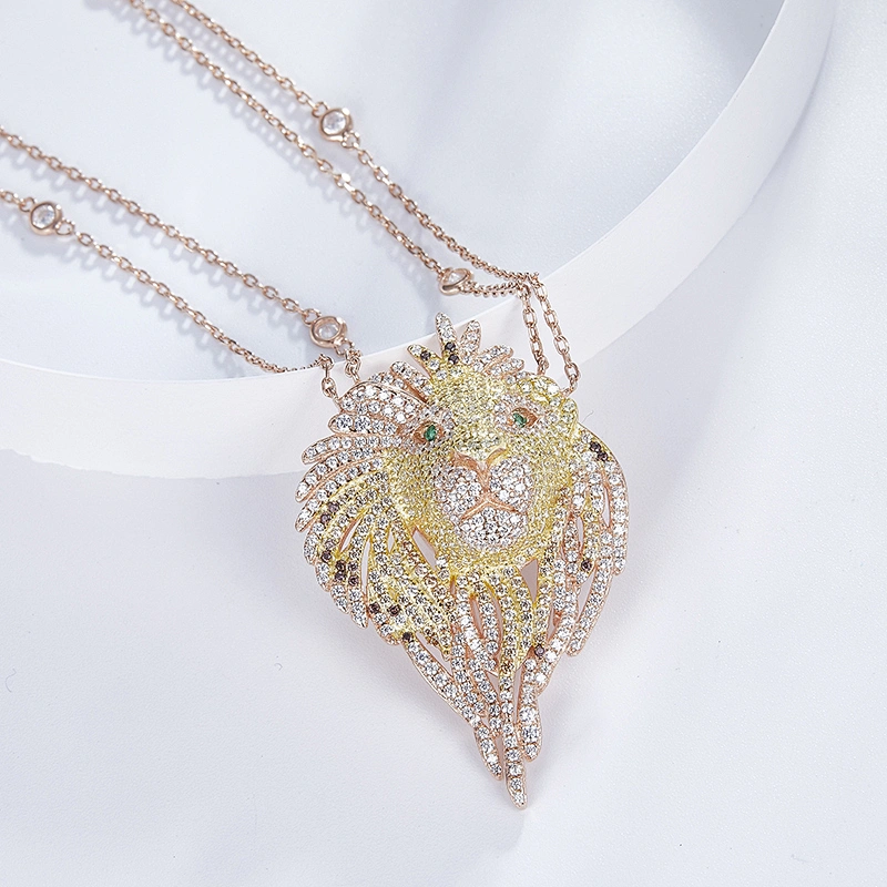 Lion Head Pendant large jewelry factory,OEM/ODM Jewelry Trade processing customized,Wholesale jewelry manufacturer