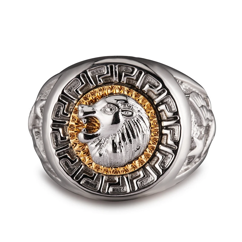 S925silver Lion's head ring large jewelry factory,OEM/ODM Jewelry Trade processing customized,Wholesale jewelry manufacturer