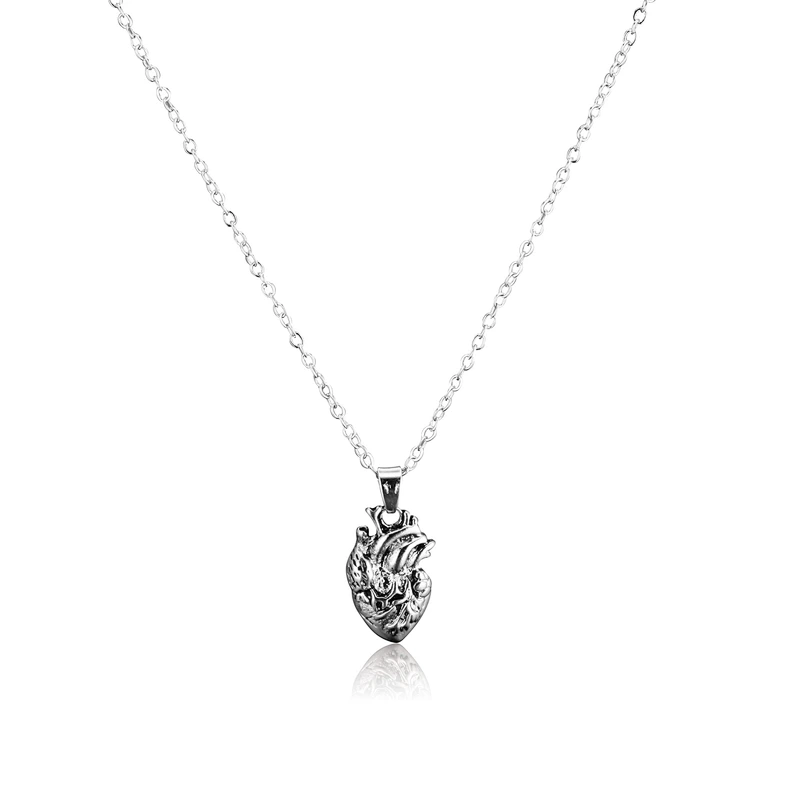 925 Silver Heart Pendant Necklace large jewelry factory,OEM/ODM Jewelry Trade processing customized,Wholesale jewelry manufacturer