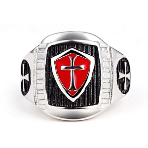 Crusader ring large jewelry factory,OEM/ODM Jewelry Trade processing customized,Wholesale jewelry manufacturer