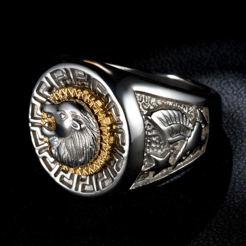 S925silver Lion's head ring large jewelry factory,OEM/ODM Jewelry Trade processing customized,Wholesale jewelry manufacturer