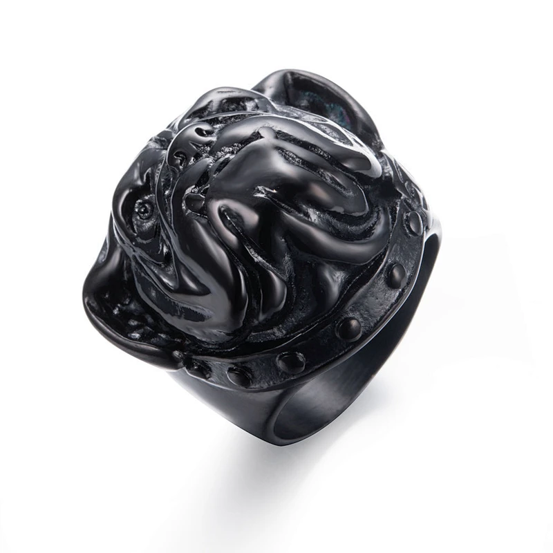 925 silver dog head ring large jewelry factory,OEM/ODM Jewelry Trade processing customized,Wholesale jewelry manufacturer