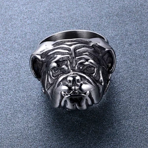 925 silver dog head ring large jewelry factory,OEM/ODM Jewelry Trade processing customized,Wholesale jewelry manufacturer