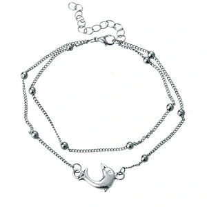 925 Silver Dolphin anklets large jewelry factory,OEM/ODM Jewelry Trade processing customized,Wholesale jewelry manufacturer