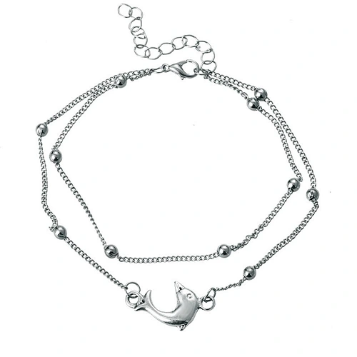 925 Silver Dolphin anklets large jewelry factory,OEM/ODM Jewelry Trade processing customized,Wholesale jewelry manufacturer