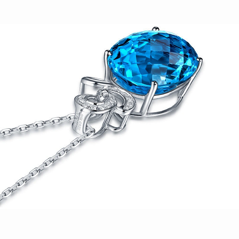 Large main Stone Silver Pendant large jewelry factory,OEM/ODM Jewelry Trade processing customized,Wholesale jewelry manufacturer