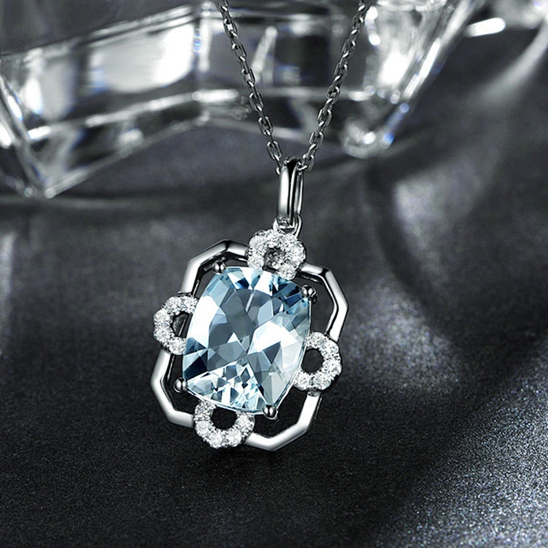 Large grain main stone 925 Silver Pendant large jewelry factory,OEM/ODM Jewelry Trade processing customized,Wholesale jewelry manufacturer