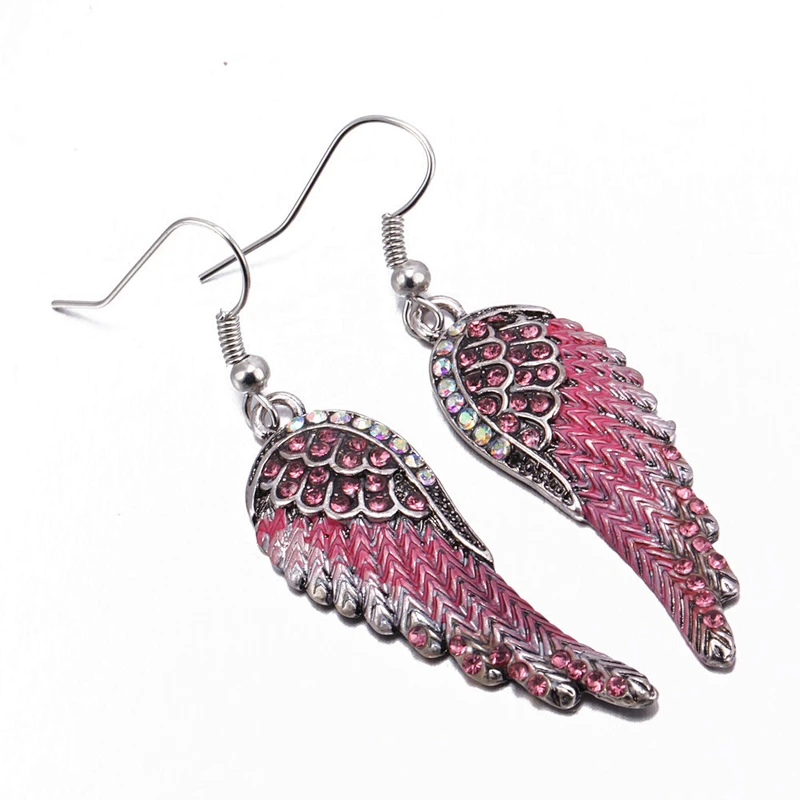 Angel wing Earrings large jewelry factory,OEM/ODM Jewelry Trade processing customized,Wholesale jewelry manufacturer