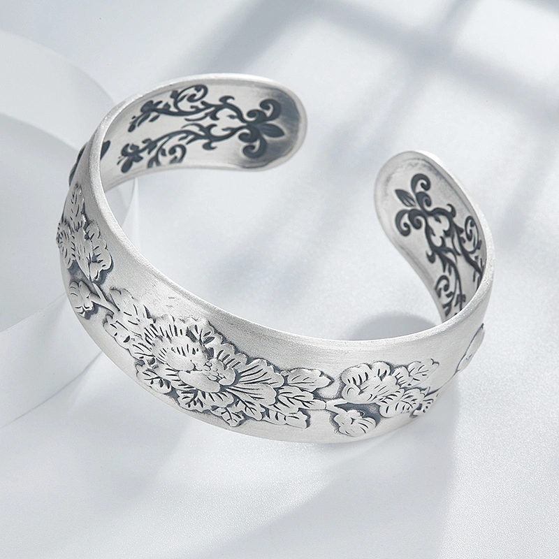 Chinese wind and silver bracelet bracelets for women large jewelry factory,OEM/ODM Jewelry Trade processing customized,Wholesale jewelry manufacturer
