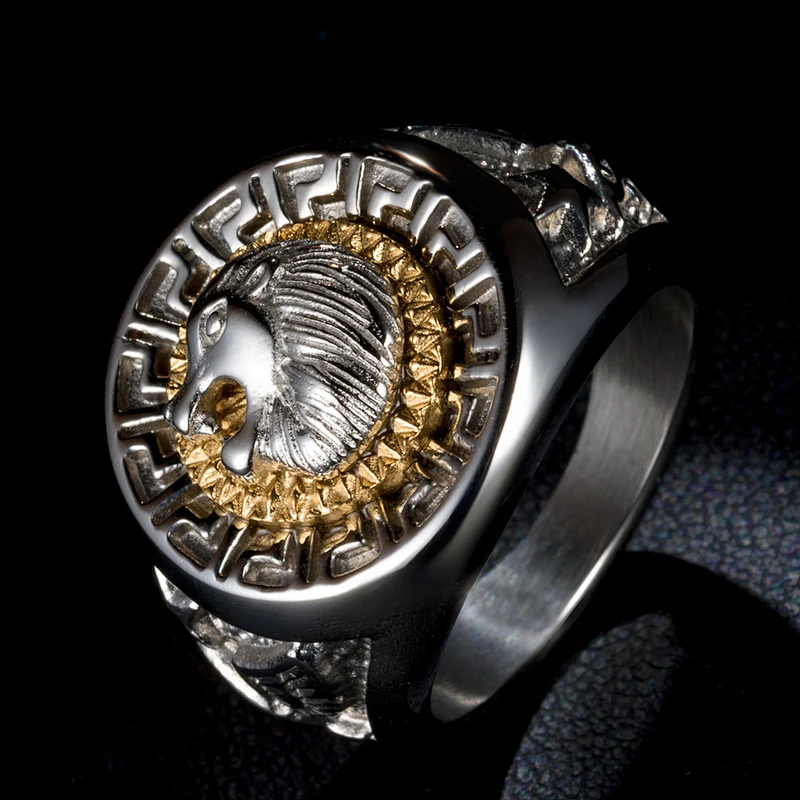 S925silver Lion's head ring large jewelry factory,OEM/ODM Jewelry Trade processing customized,Wholesale jewelry manufacturer