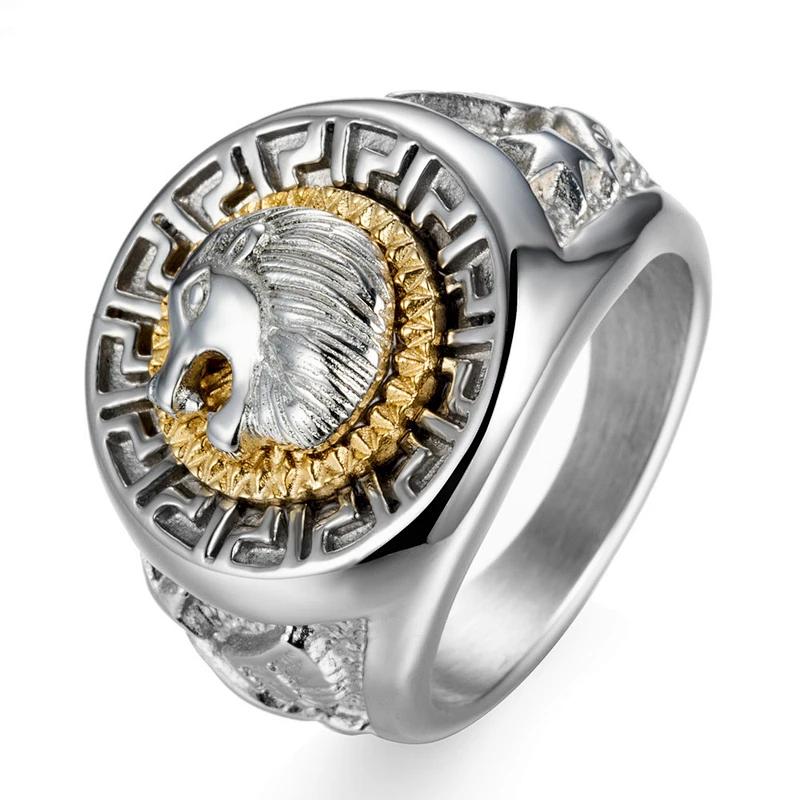 S925silver Lion's head ring large jewelry factory,OEM/ODM Jewelry Trade processing customized,Wholesale jewelry manufacturer