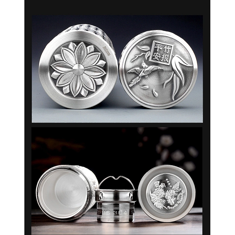 S999 Silver Thermal Cup large jewelry factory,OEM/ODM Jewelry Trade processing customized,Wholesale jewelry manufacturer