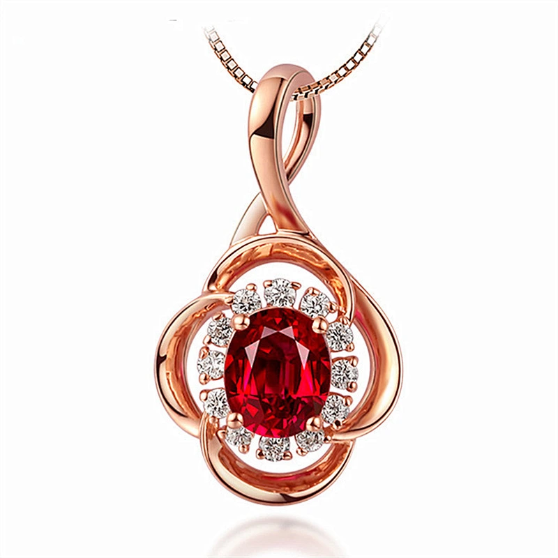 925 Silver Ruby Pendant large jewelry factory,OEM/ODM Jewelry Trade processing customized,Wholesale jewelry manufacturer
