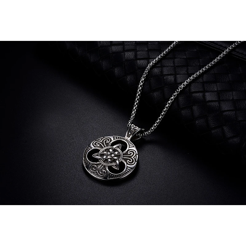 925 silver Chinese Knot Pendant Necklace large jewelry factory,OEM/ODM Jewelry Trade processing customized,Wholesale jewelry manufacturer