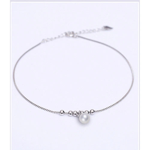 925 silver pearl foot chain large jewelry factory,OEM/ODM Jewelry Trade processing customized,Wholesale jewelry manufacturer