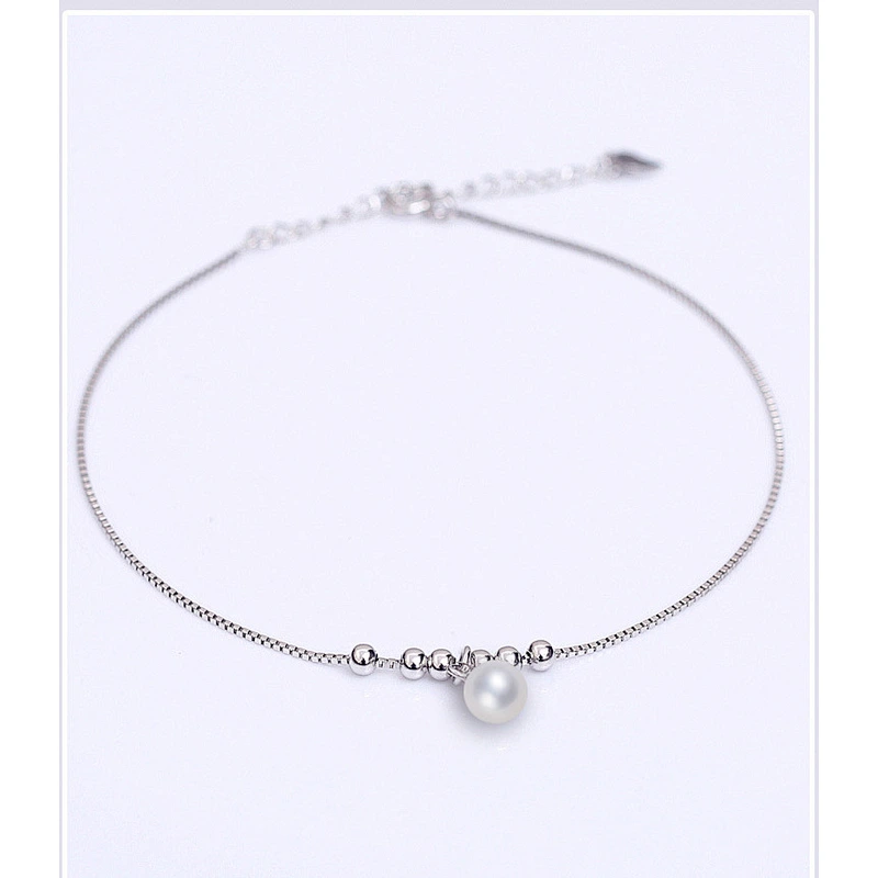 925 silver pearl foot chain large jewelry factory,OEM/ODM Jewelry Trade processing customized,Wholesale jewelry manufacturer