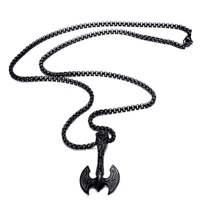 Viking axe Pendant Necklace large jewelry factory,OEM/ODM Jewelry Trade processing customized,Wholesale jewelry manufacturer