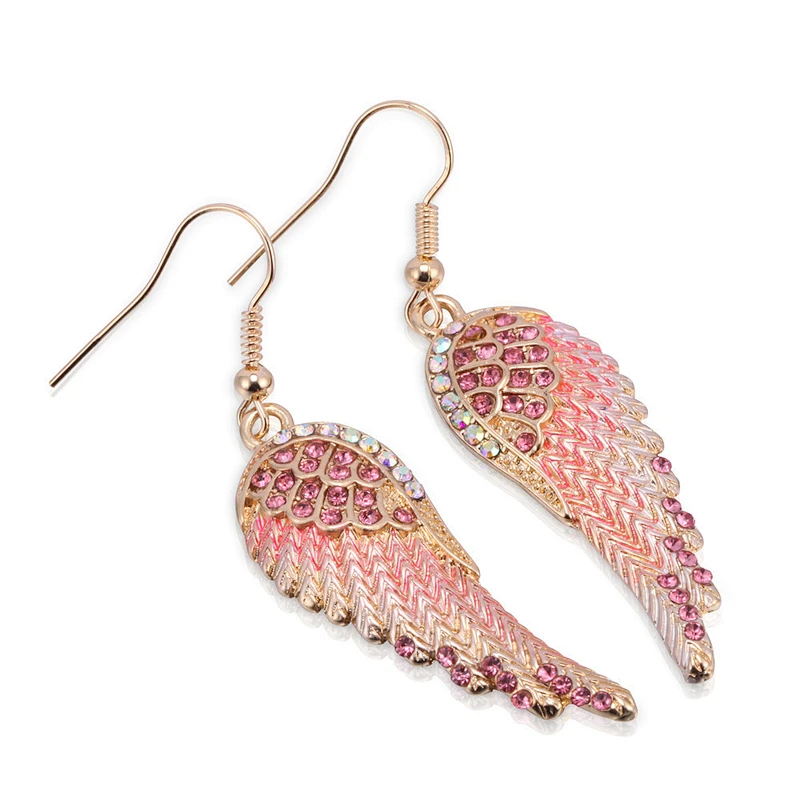 Angel wing Earrings large jewelry factory,OEM/ODM Jewelry Trade processing customized,Wholesale jewelry manufacturer