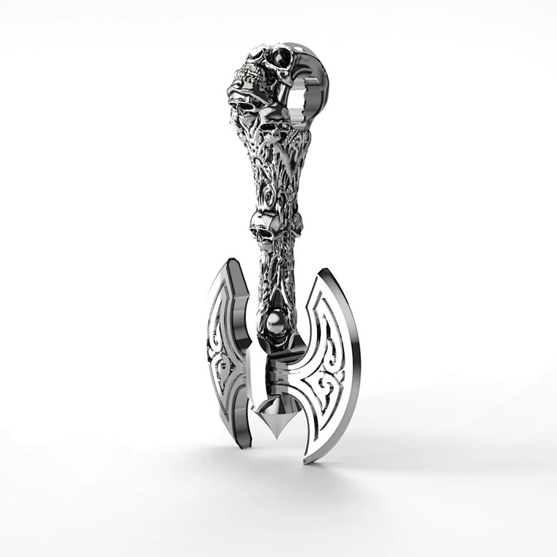 Viking axe Pendant Necklace large jewelry factory,OEM/ODM Jewelry Trade processing customized,Wholesale jewelry manufacturer