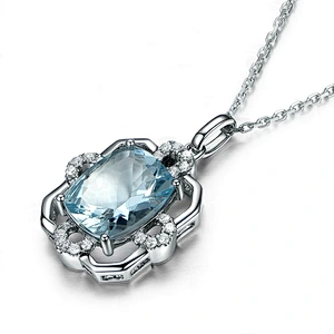 Large grain main stone 925 Silver Pendant large jewelry factory,OEM/ODM Jewelry Trade processing customized,Wholesale jewelry manufacturer