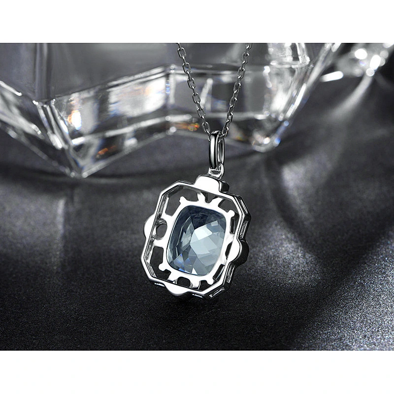 Large grain main stone 925 Silver Pendant large jewelry factory,OEM/ODM Jewelry Trade processing customized,Wholesale jewelry manufacturer