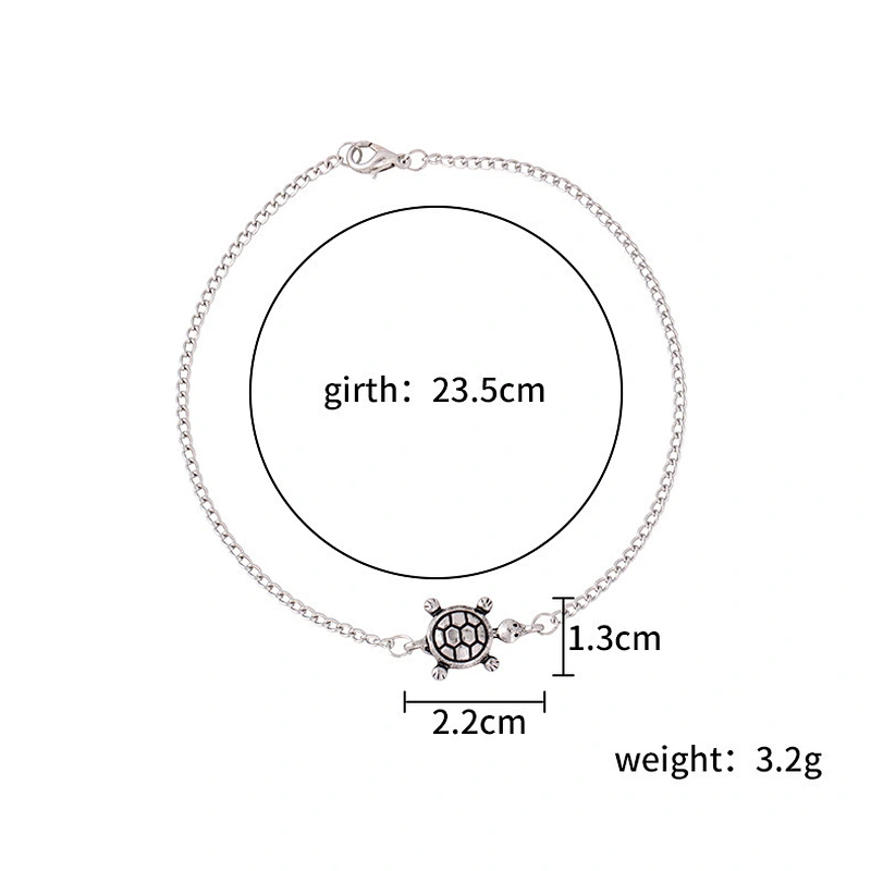 925 silver tortoise foot chain large jewelry factory,OEM/ODM Jewelry Trade processing customized,Wholesale jewelry manufacturer