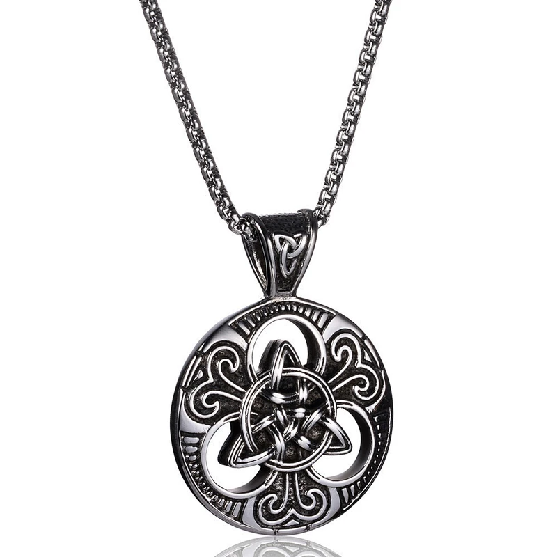 925 silver Chinese Knot Pendant Necklace large jewelry factory,OEM/ODM Jewelry Trade processing customized,Wholesale jewelry manufacturer