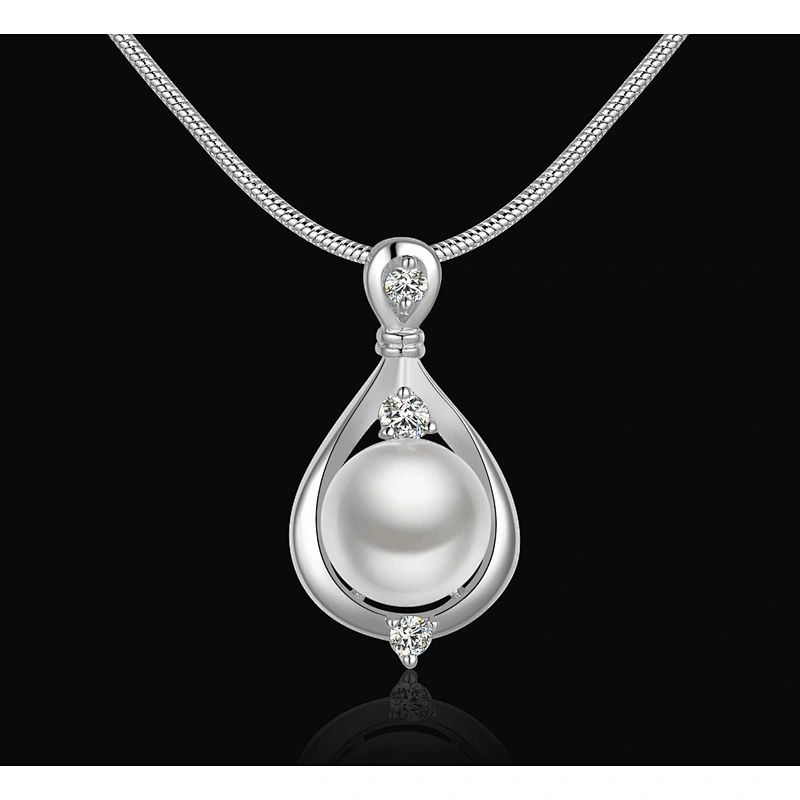 925 Silver Pearl Pendant large jewelry factory,OEM/ODM Jewelry Trade processing customized,Wholesale jewelry manufacturer