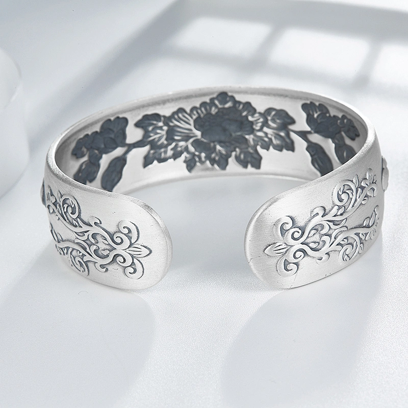 Chinese wind and silver bracelet bracelets for women large jewelry factory,OEM/ODM Jewelry Trade processing customized,Wholesale jewelry manufacturer